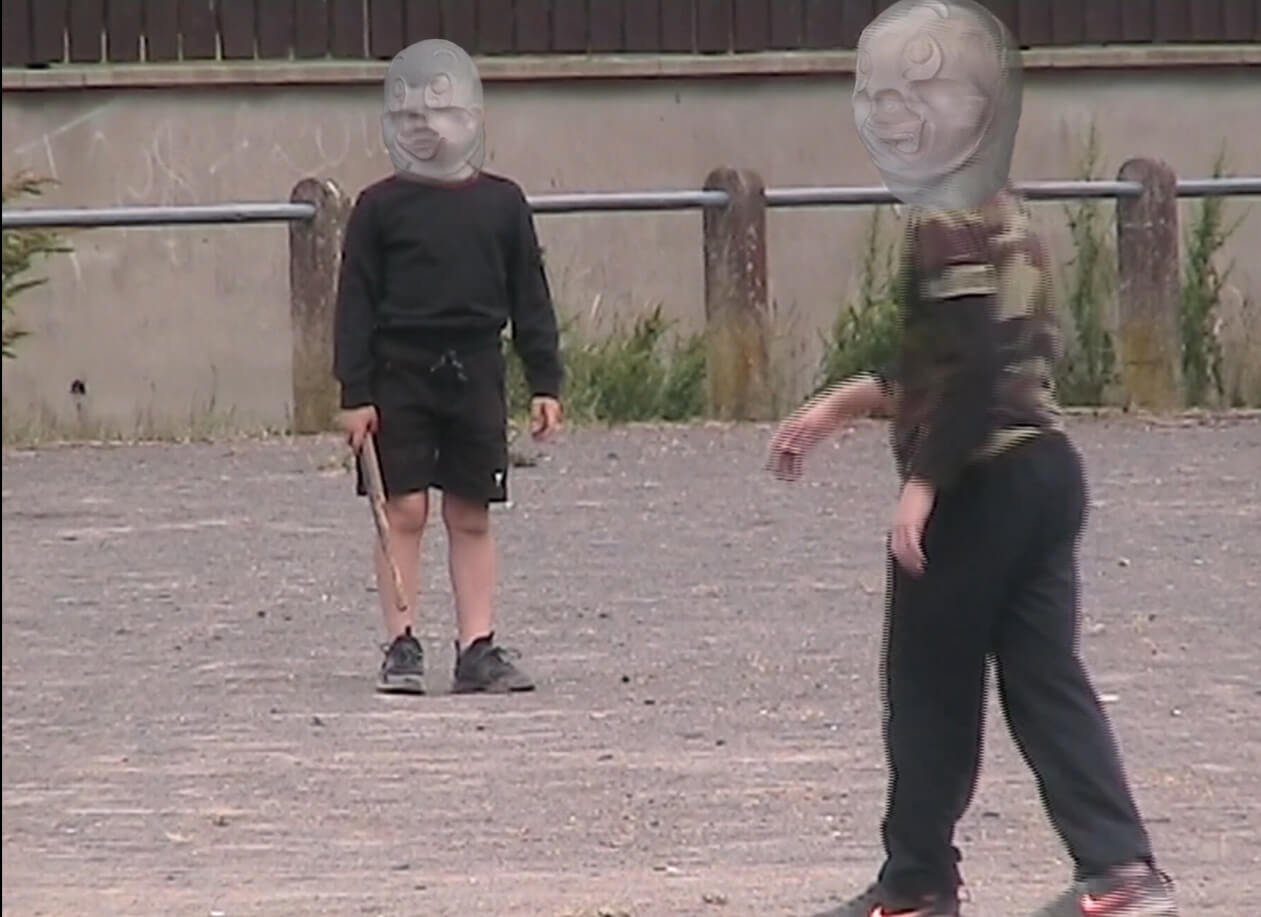 Film still from 'hand-me-down, hold my hand' by Anna Clawson, made with Nicole Ward