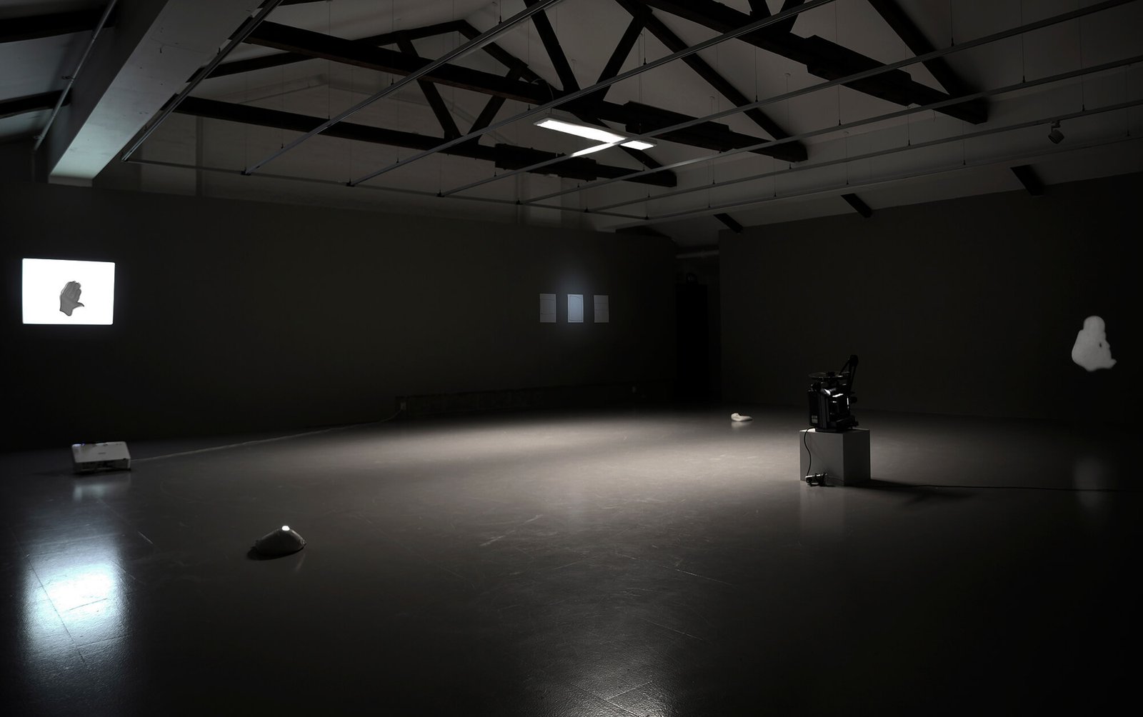 Installation view from quiet commuters exhibition